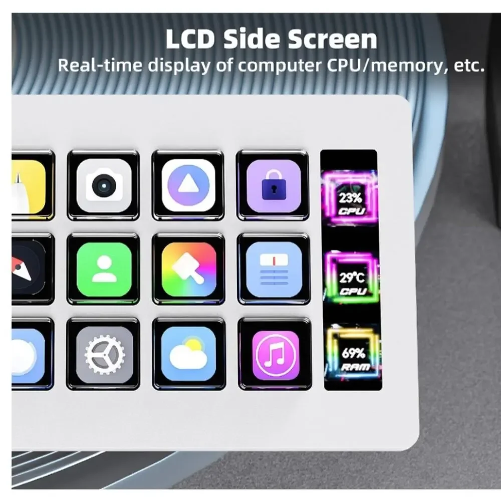 TMICE Stream Controller - Live Production Controller with 15 Customizable LCD Ke - Picture 7 of 7